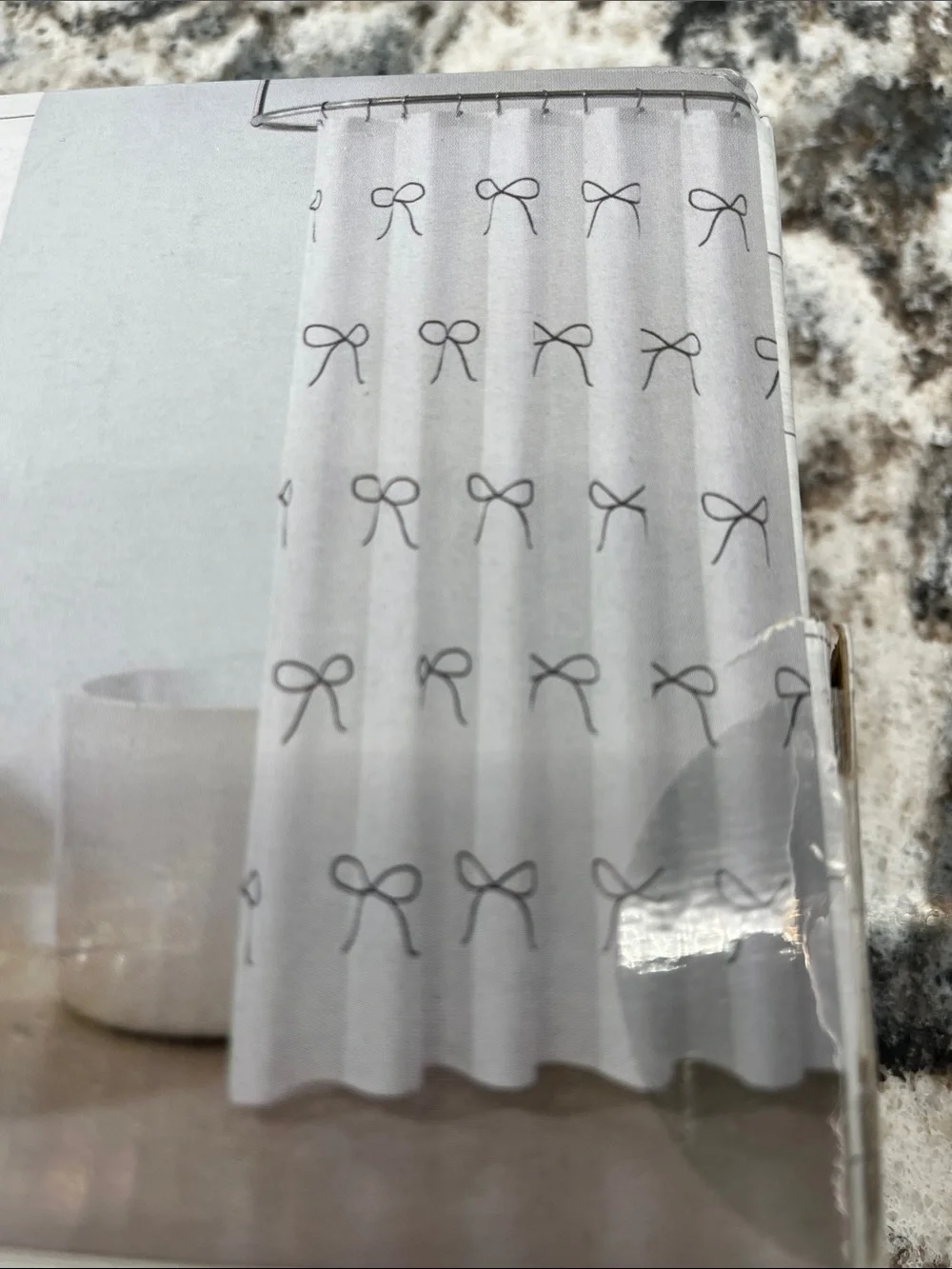 NEW My Texas House Bow Shower Curtain - 72